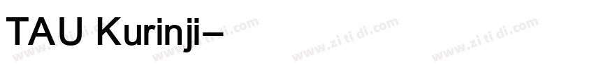 TAU Kurinji字体转换